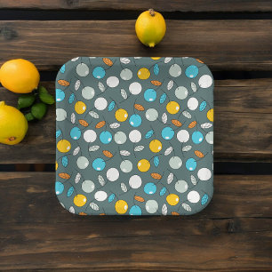 Cherry fruit Cartoon Pattern Paper Plates