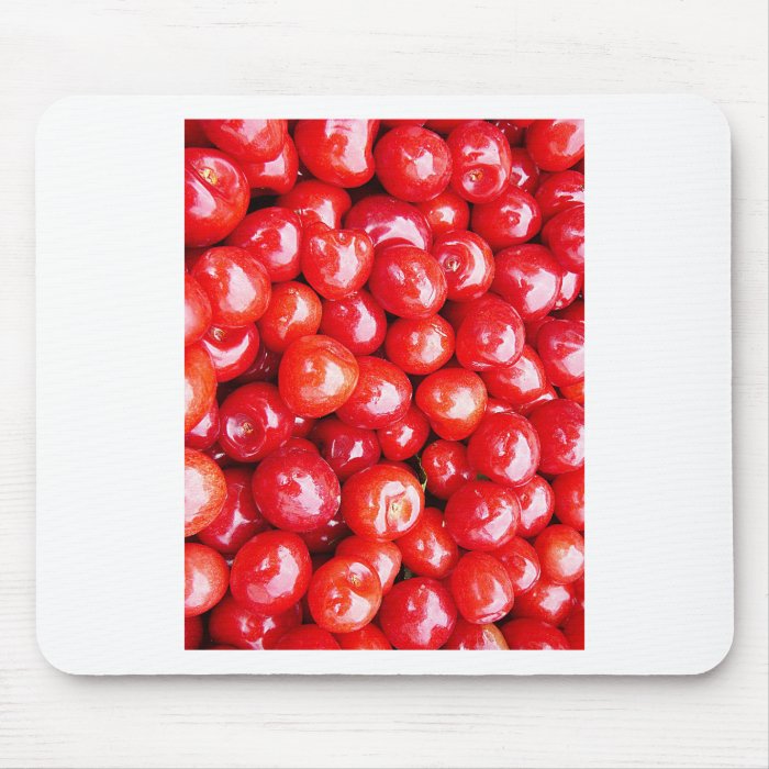 Cherry Fruit Health Remind Healthy Pink Passion Be Mouse Pad