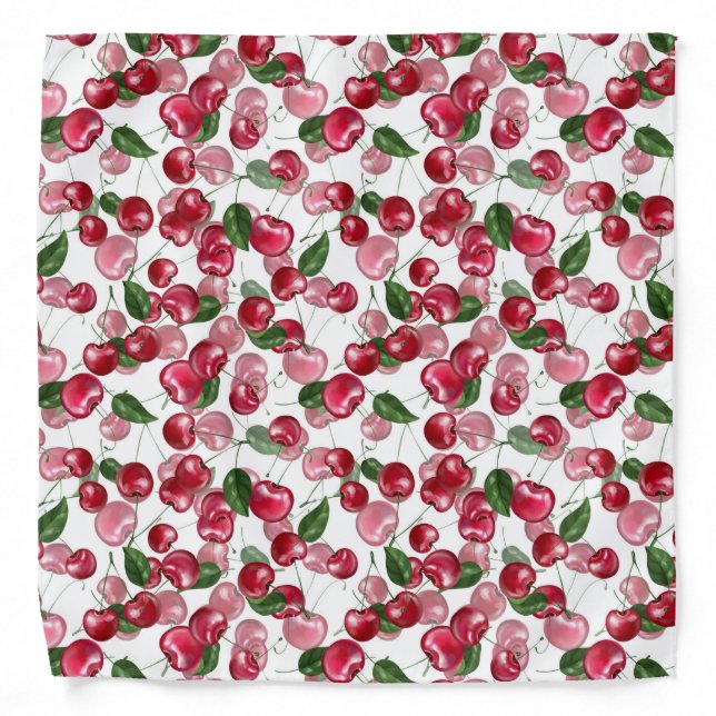 Cherry Fruit pattern Bandana (Front)
