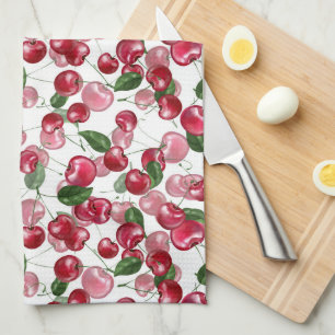 Cherry Fruit pattern Kitchen Towel