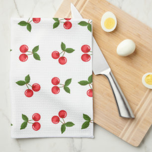 Cherry Fruit Pattern Kitchen Towel