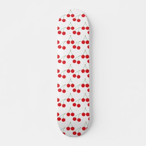 Cherry Fruit Pattern Skateboard Deck