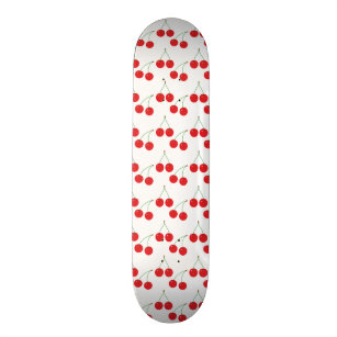Cherry Fruit Pattern Skateboard Deck