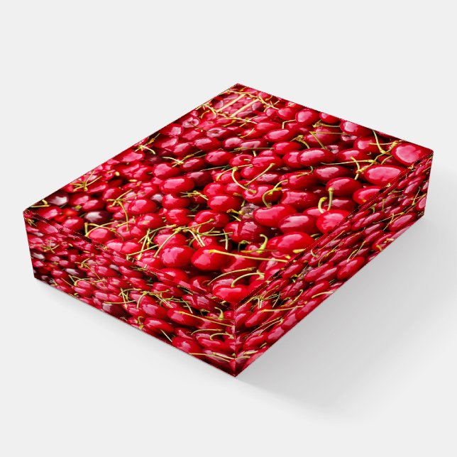 Cherry Galore Paperweight (Angled)