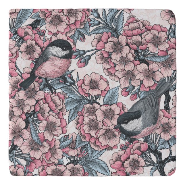 Cherry garden trivet (Front)