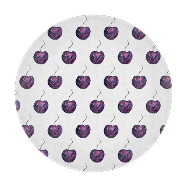 Cherry Glass Cutting Board (Front)