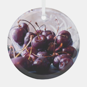 Cherry Glass Ornament