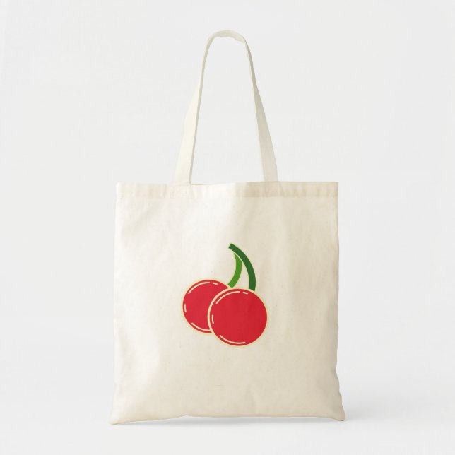 Cherry Graphic Tote Bag (Front)