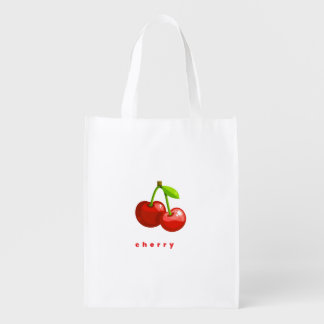 cherry grocery bag