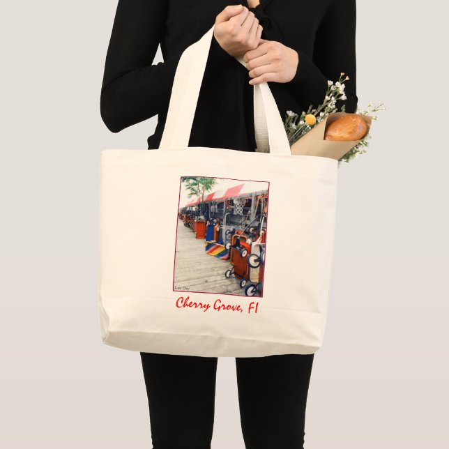 Cherry Grove Pride Wagon Jumbo Canvas Tote (Front (Product))
