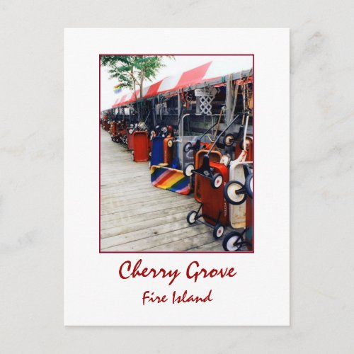 Cherry Grove Pride Wagon Postcard