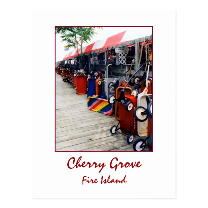 'Cherry Grove Pride Wagon' Postcard