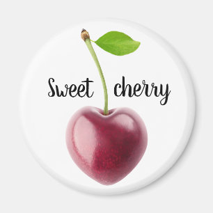Cherry heart magnet