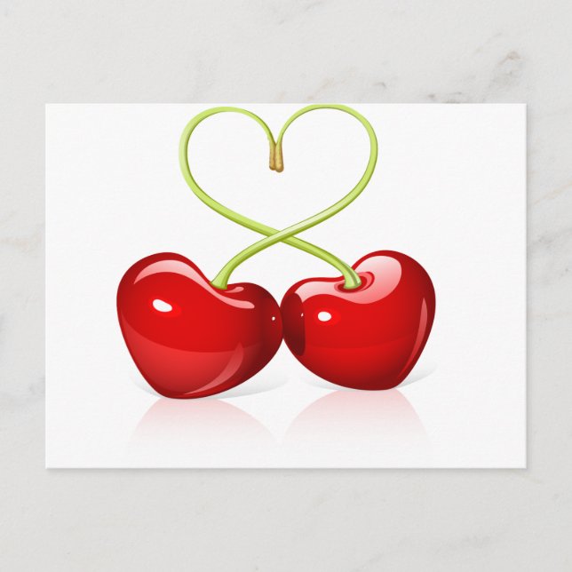 Cherry Heart Postcard (Front)