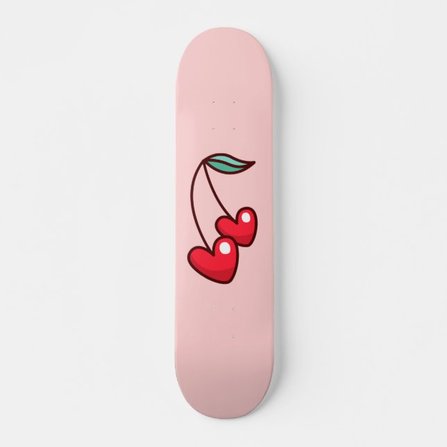 Cherry Heart Skateboard (Front)