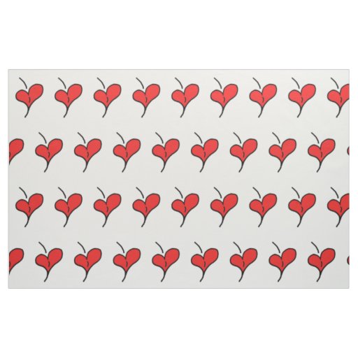 Cherry Hearts Fabric