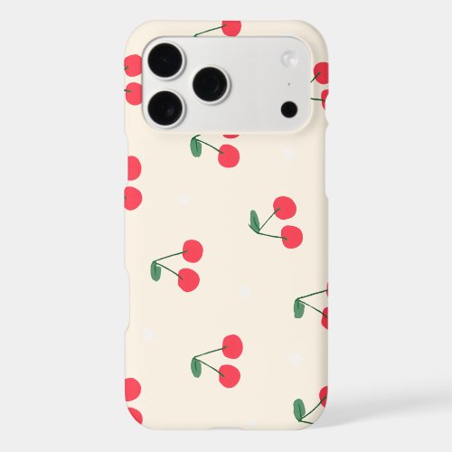 Cherry Hearts for teen Girls iPhone 17 Pro Max Case