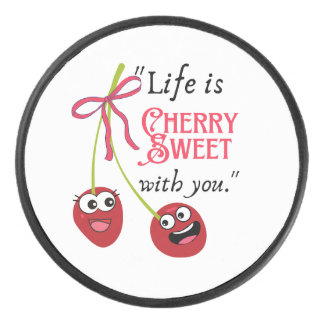 CHERRY HOCKEY PUCK