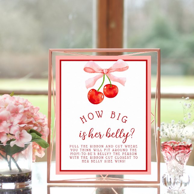 Cherry How Big Baby Shower Game Poster (Creator Uploaded)