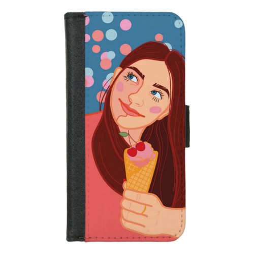 cherry ice cream   iPhone 87 wallet case