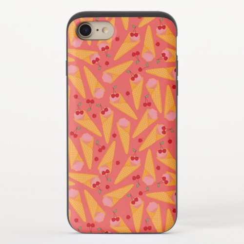 cherry ice cream  iPhone 87 slider case