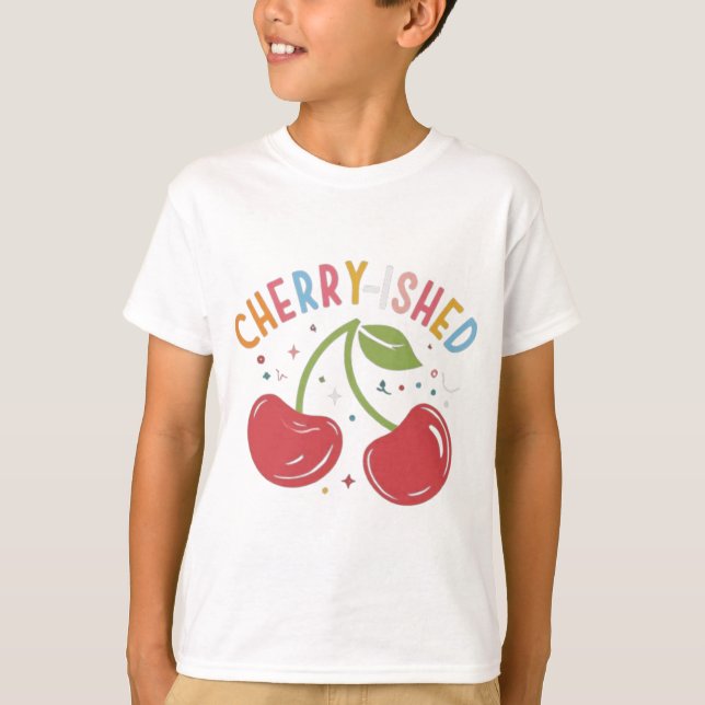 Cherry-ished: Sweet and Stylish T-Shirt Design (Front)