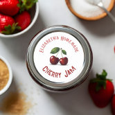 Cherry Jam label | Zazzle