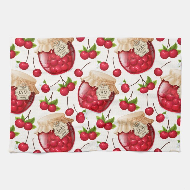 Cherry Jam Kitchen Towel (Horizontal)