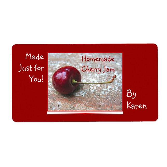 Cherry Jam label (Front)