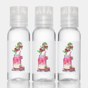 Cherry Juice Cool Drink Fruits Hand Sanitizer