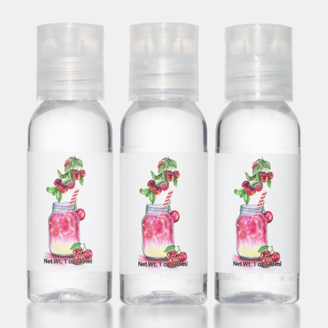 Cherry Juice Cool Drink Fruits Hand Sanitizer (Set)