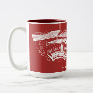 Cherry Lawn School Mg - Red with Plaque Two-Tone Coffee Mug