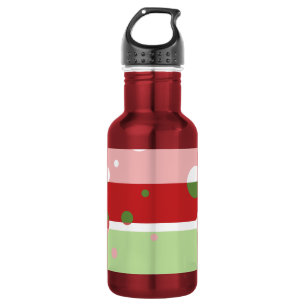 Cherry-Lime Pop Art Chicken Stainless Steel Water Bottle