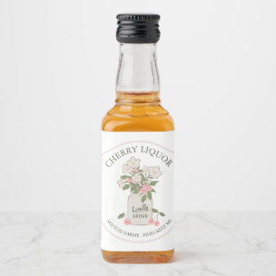 Cherry Liquor Homemade  Liquor Bottle Label