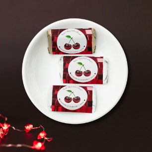 Cherry Love Valentine's Chocolate Bar Wrapper Hershey's Miniatures