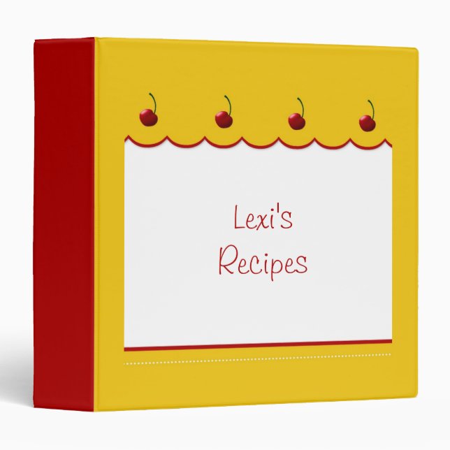 Cherry Lover Recipe Binder (Front/Spine)