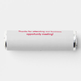 Cherry & Lt. Grey Business Opportunity Mtg. Breath Savers® Mints