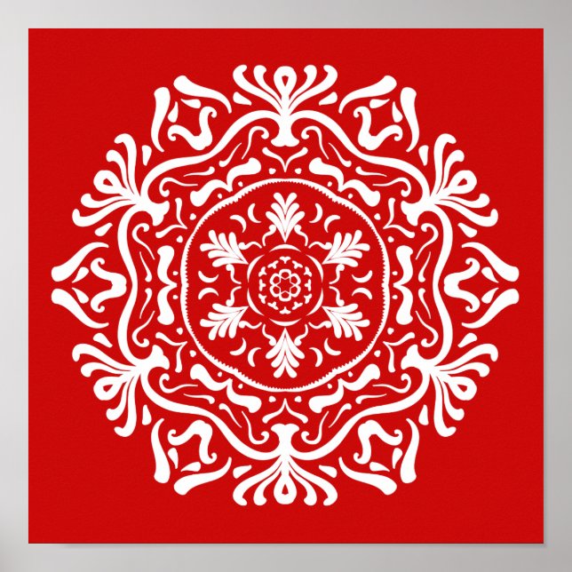 Cherry Mandala Poster (Front)
