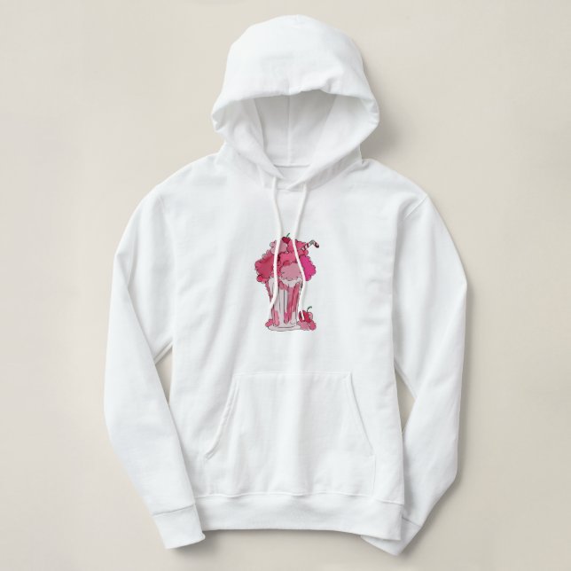 Cherry Milkshake Hoodie (Design Front)