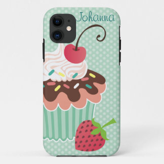 Cherry & Mint Cupcake iPhone 5 Case-Mate Case