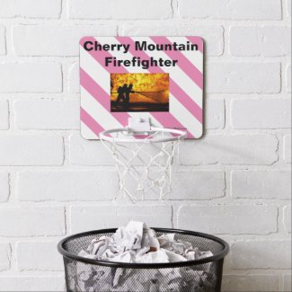 Cherry Mountain Firefighter Flames Mini Basketball Hoop