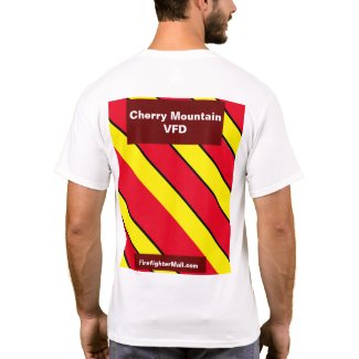 Cherry Mountain VFD Firefighter Red/Yellow T-Shirt
