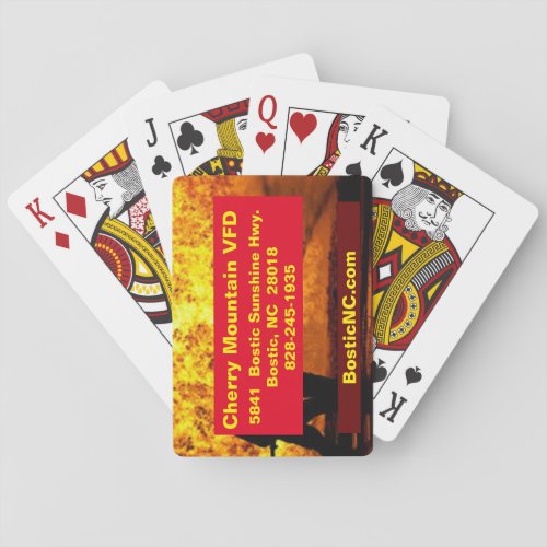 Cherry Mountain VFD Playing Cards