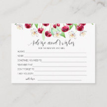 Cherry Much Wedding game advise and wishes