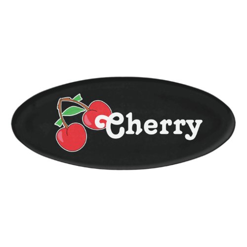 Cherry Name Name Tag