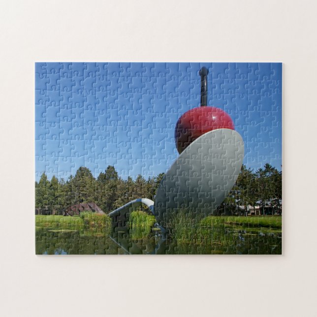 Cherry on a  Spoon Minnesota. Jigsaw Puzzle (Horizontal)