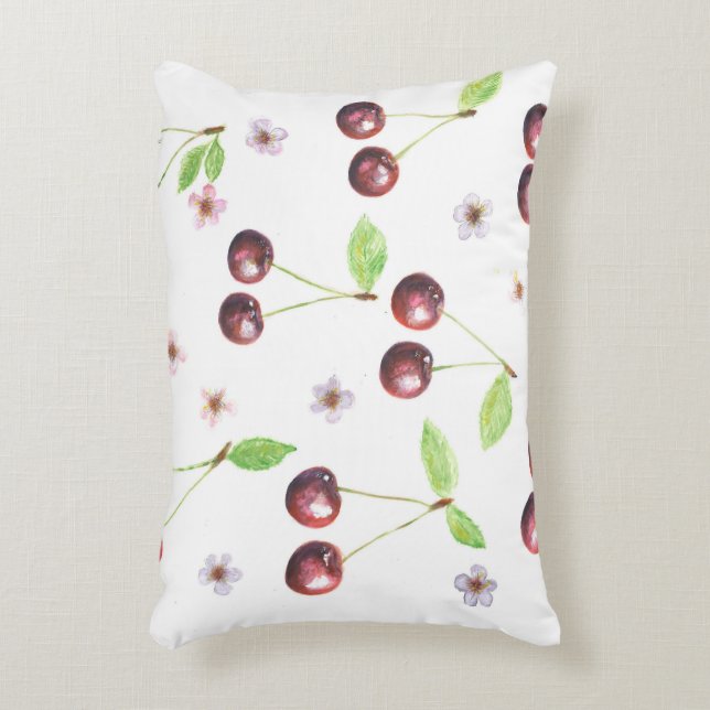 Cherry On A Top Accent Pillow (Front(Vertical))