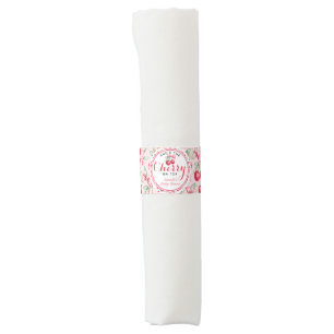 Cherry on Top Baby Shower Napkin Wrap Band
