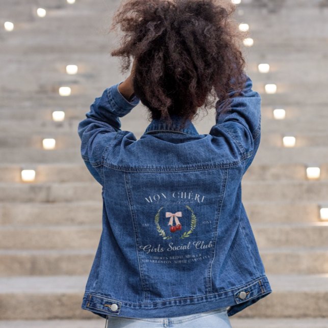 Cherry on Top | Bachelorette Bridesmaid  Denim Jacket (Creator Uploaded)