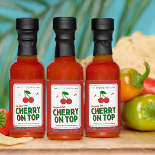Cherry on Top Bachelorette Party Favor Hot Sauces
